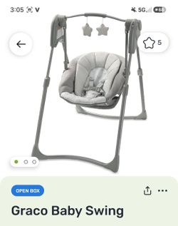 Baby swing - assembled- like new