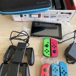 Nintendo Switch + Extra Joy Con And Accesories