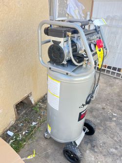 Shop Husky
27 Gal.165 PSI Vertical Electric Oil-Free Quiet Auto/Workshop Air Compressor with Dual Gauges and 2-Quick Couplers
Questions &