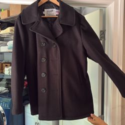 Authentic Peacoat Schott Wool Coat