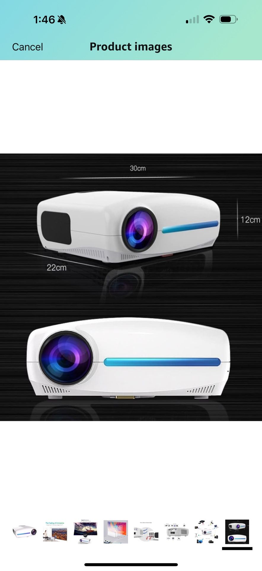 Native 1080P Projector Support 4K Full HD, WiMiUS S1 Top Bright Projector Support 60HZ Fresh Rate, Home & Outdoor Video Projector w/ 4D Keystone & 10W