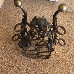 Wine Rack Designer Western Style W horseshoes