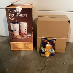 Beer Making Kit, Book And 48 Bottles