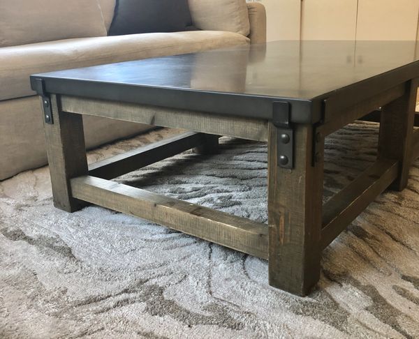 Restoration Hardware Reclaimed Wood Zinc Top Coffee Table For Restoration Hardware Reclaimed Wood