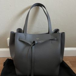 Authentic Celine Cabas Phantom Soft Grained Calfskin Small Tote Bag