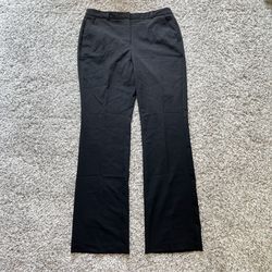 Ellen Tracy Women’s Trouser Pants Black Size 6 Mid Rise Straight Leg Dress Pants