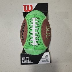 Wilson  Hylite Composite Football  Green Ages 1 A2-14  Youth 