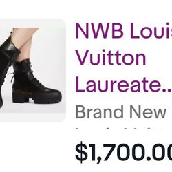 Loui Vuitton Boots 250.00 Obo      