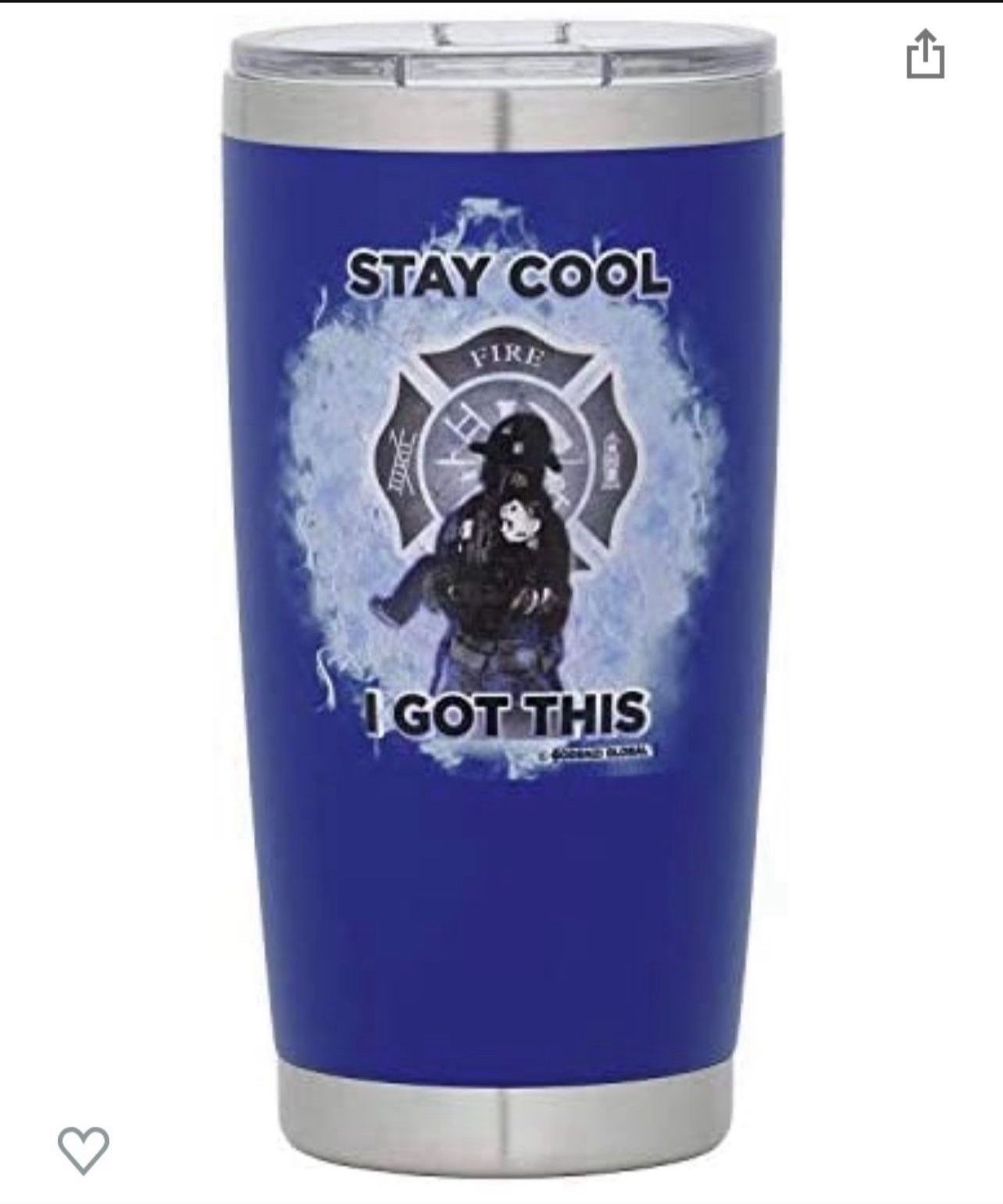 Brandnew 20oz Insulated Travel Mug, Firefighters Bundle, Traditional Helmet Design
