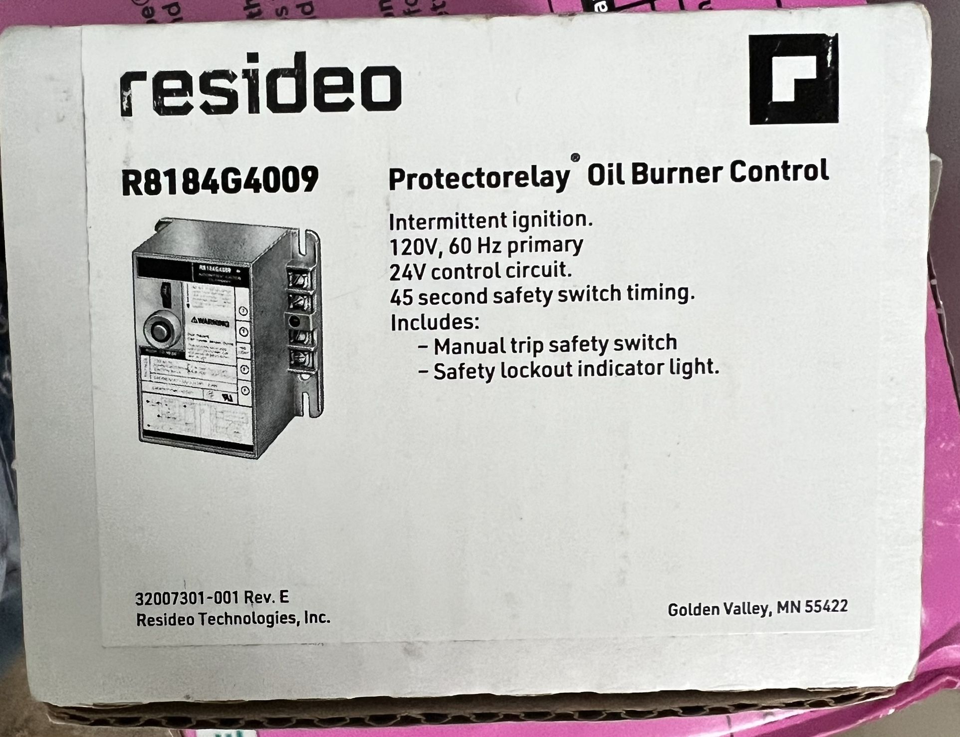 R8184G4009 R8184G-4009 - OEM Honeywell Protectorelay Oil Burner Control Board