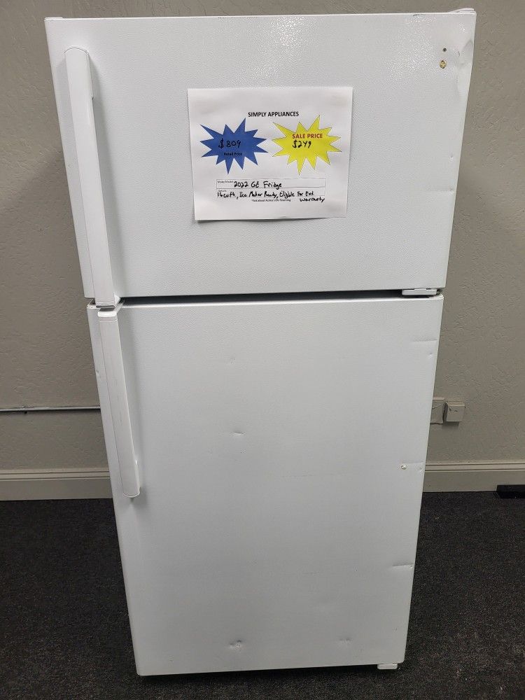 💥4th Of July Sale! 2022 GE 16cu.ft Fridge-Warranty Included