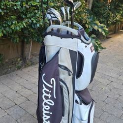 Set of Golf Clubs and Titleist bag - great deal 