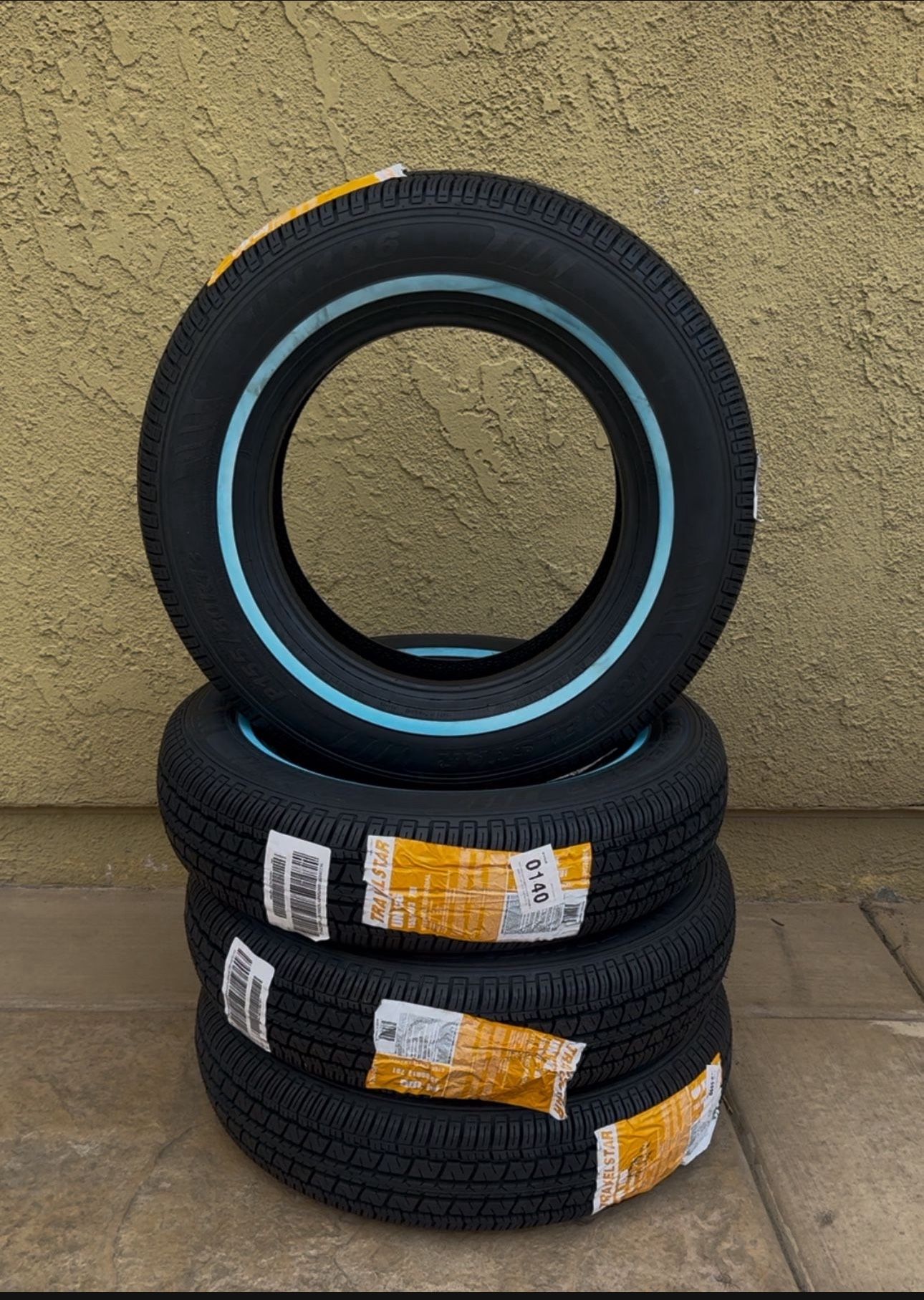 Brand new Travelstar UN106 All Season 155/80R13 79T Passenger Tire 155/80/13,White Wall 14mm(Tire Only) $70 Each The Travelstar UN106 is a stylish w