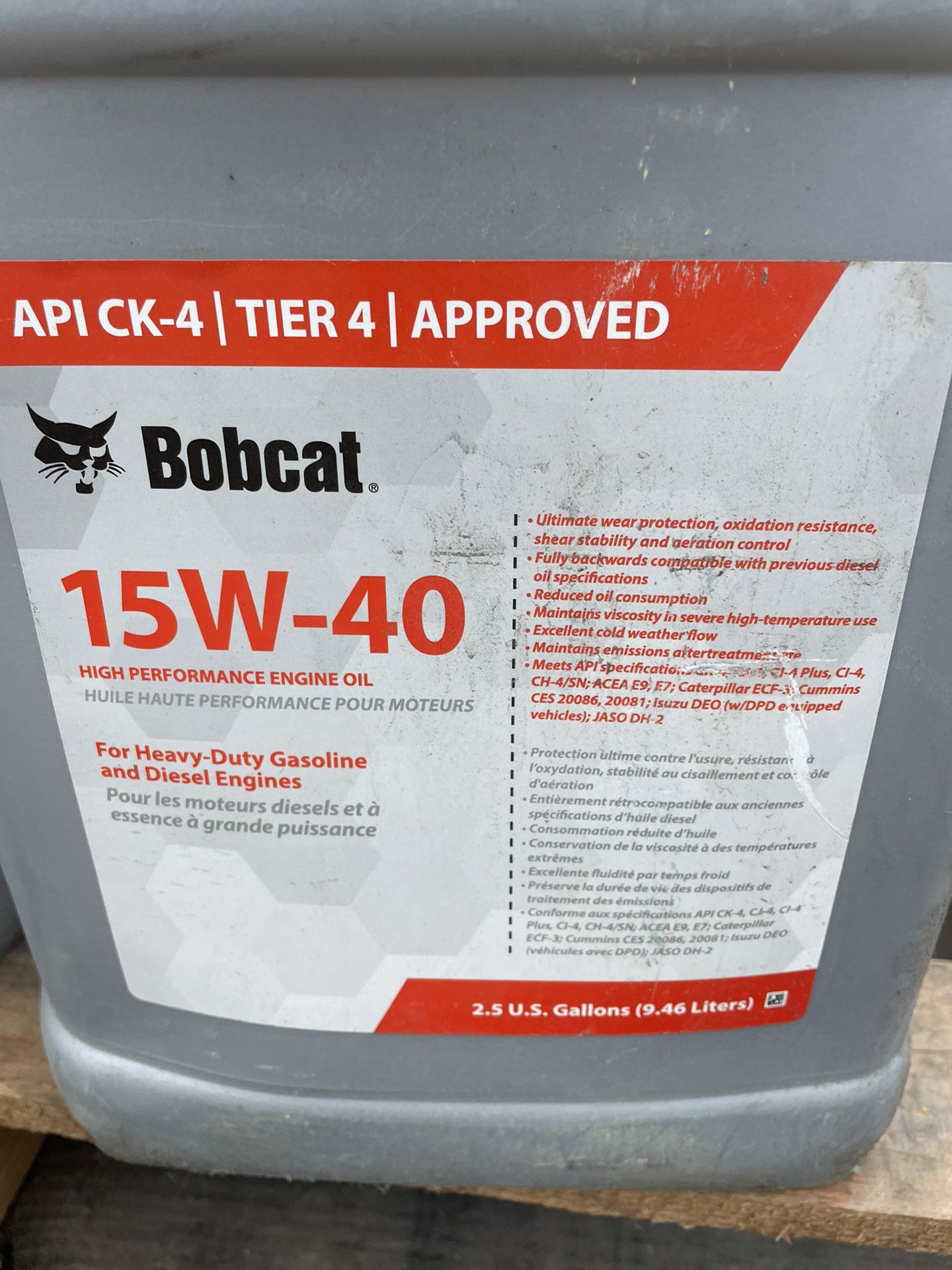 Bobcat 15w-40 Motor Oil