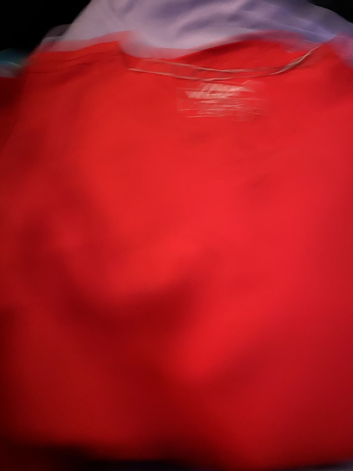 New Red Scrub Set Size Large 