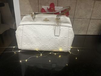 Coach White Handbag