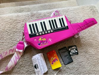 Jem and the Holograms Keytar Purse by Loungefly- 2025 San Diego Comic Con Exclusive