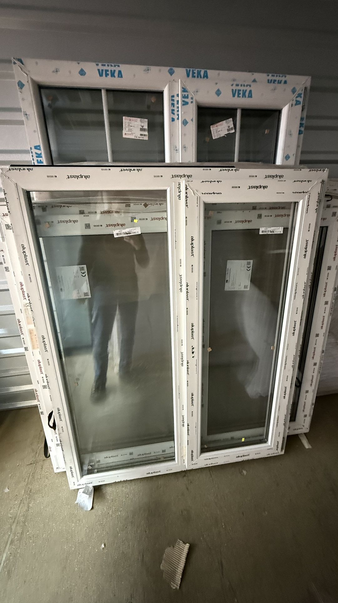 New Energy-Efficient Windows Aluplast / Veka — Size 47x59 inches