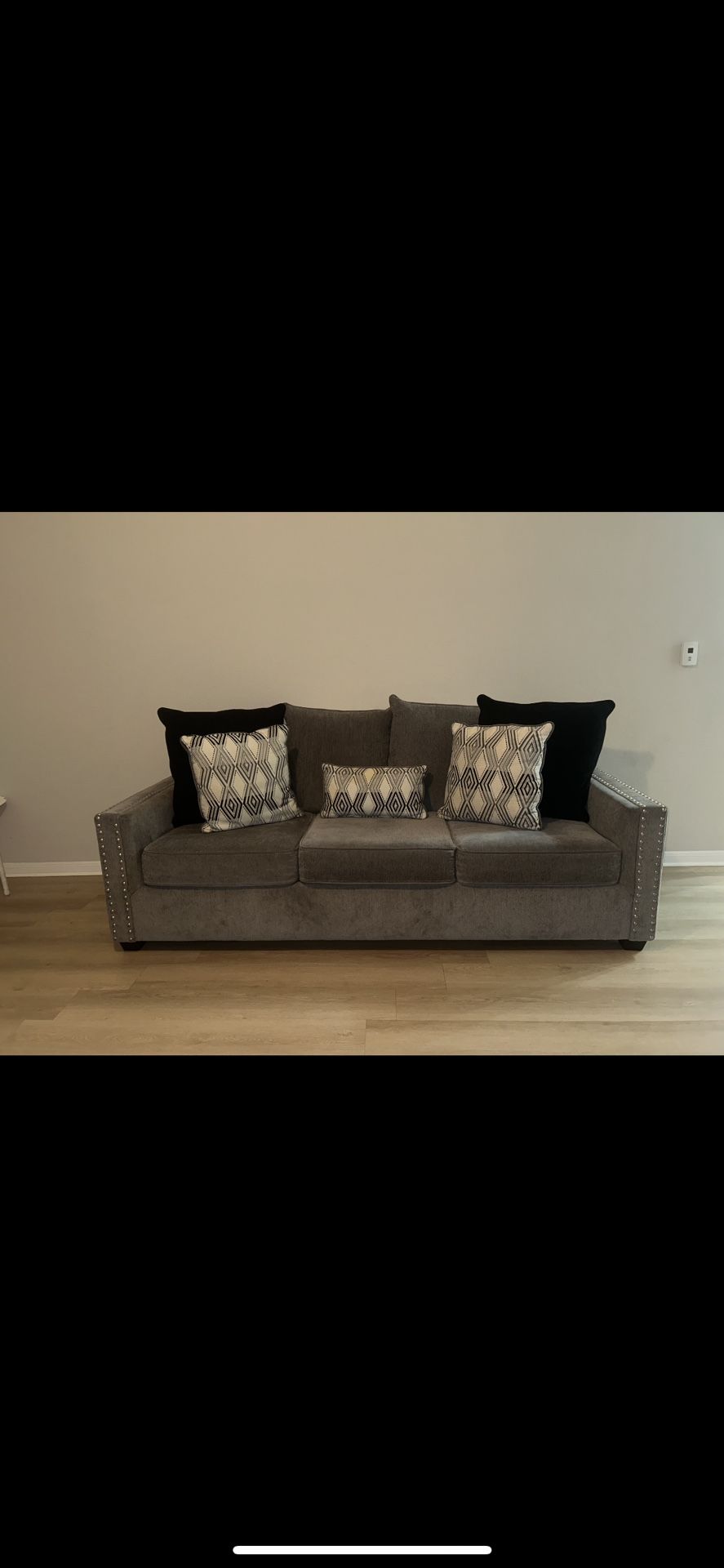 Grey Couches Like New By Ashley