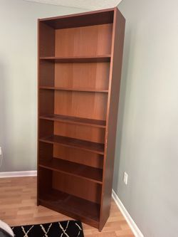 Six shelf book case