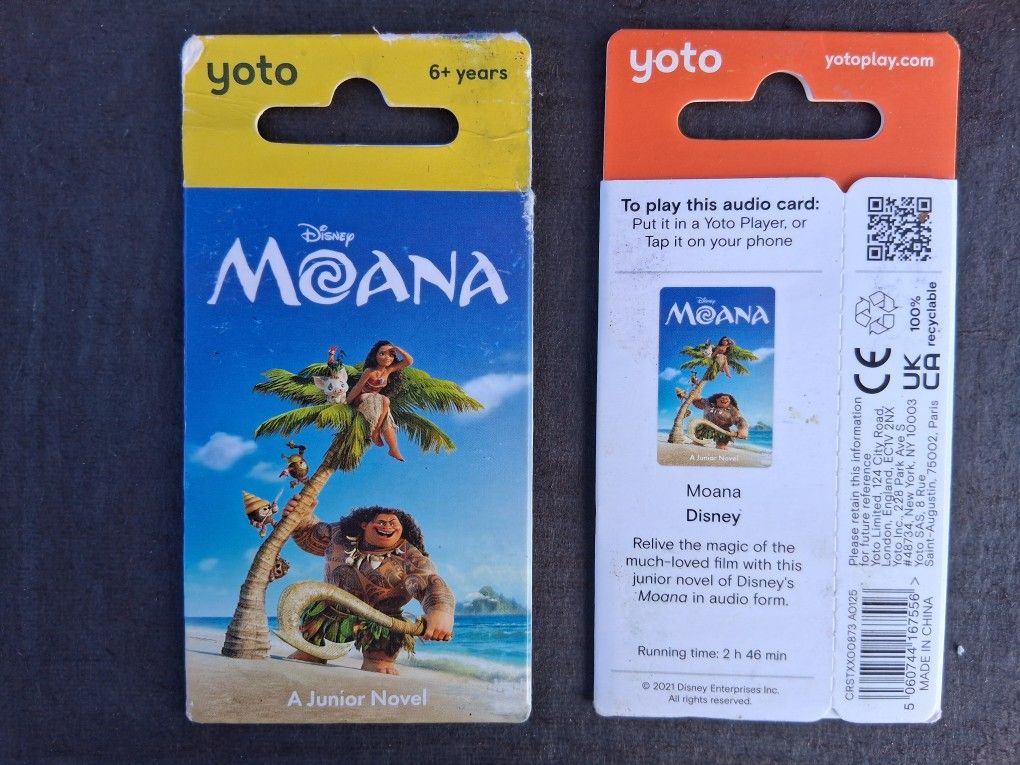 Moana Yoto Audio Card
