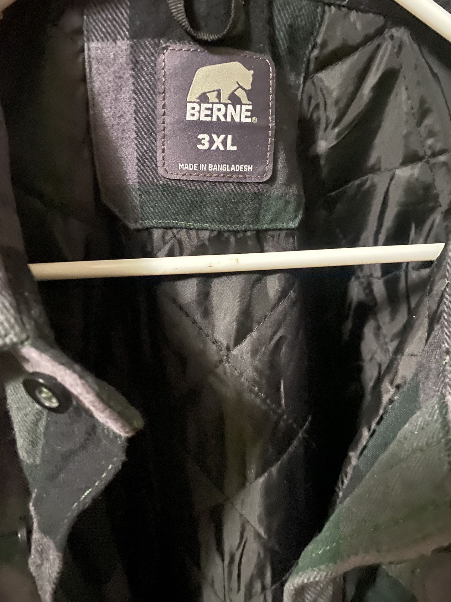 Men’s Berne Flannel Jacket Size 3xl