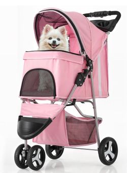 Pink Dog Stroller