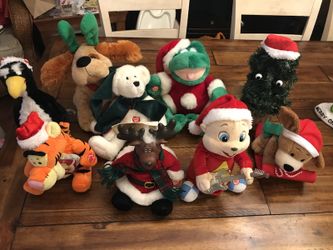 Musical plush Christmas characters