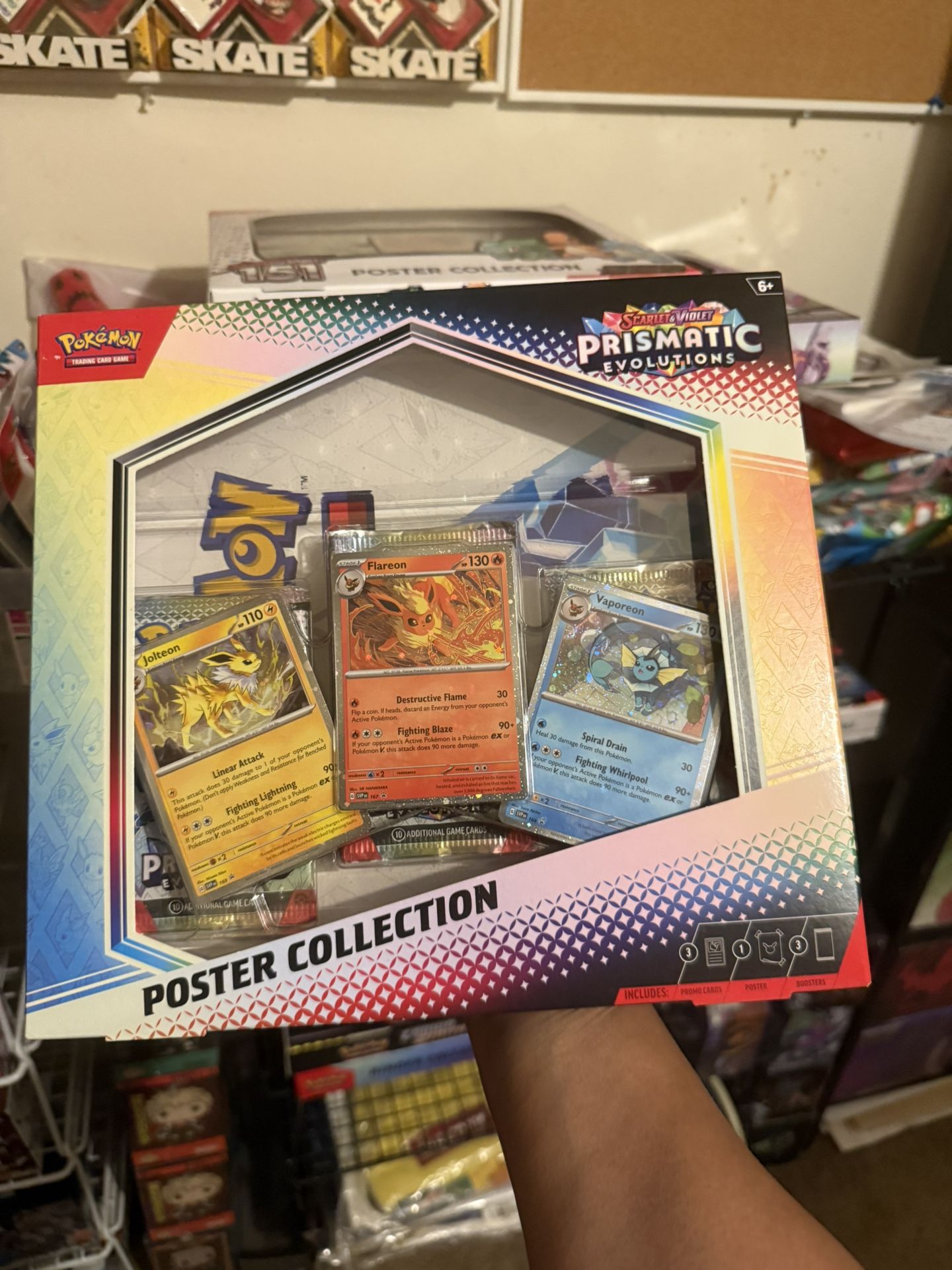 Pokemon prismatic evolutions poster collection new