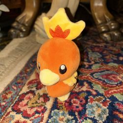 2004 Pokemon Advanced Torchic Bean Bag Plush From Hasbro