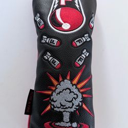 Rose and fire F bomb Fairway head cover