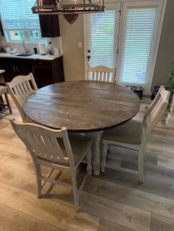 Ashley’s dinner table with 4 chairs