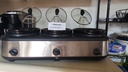 Farberware 3 Crock Inline Slow Cooker