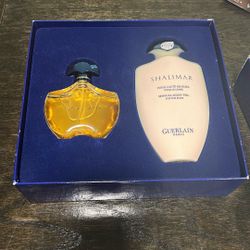 shalimar perfume 1.7 FL Oz Gift Set With Sensual Milky Veil For The Body 6.8 OZ
