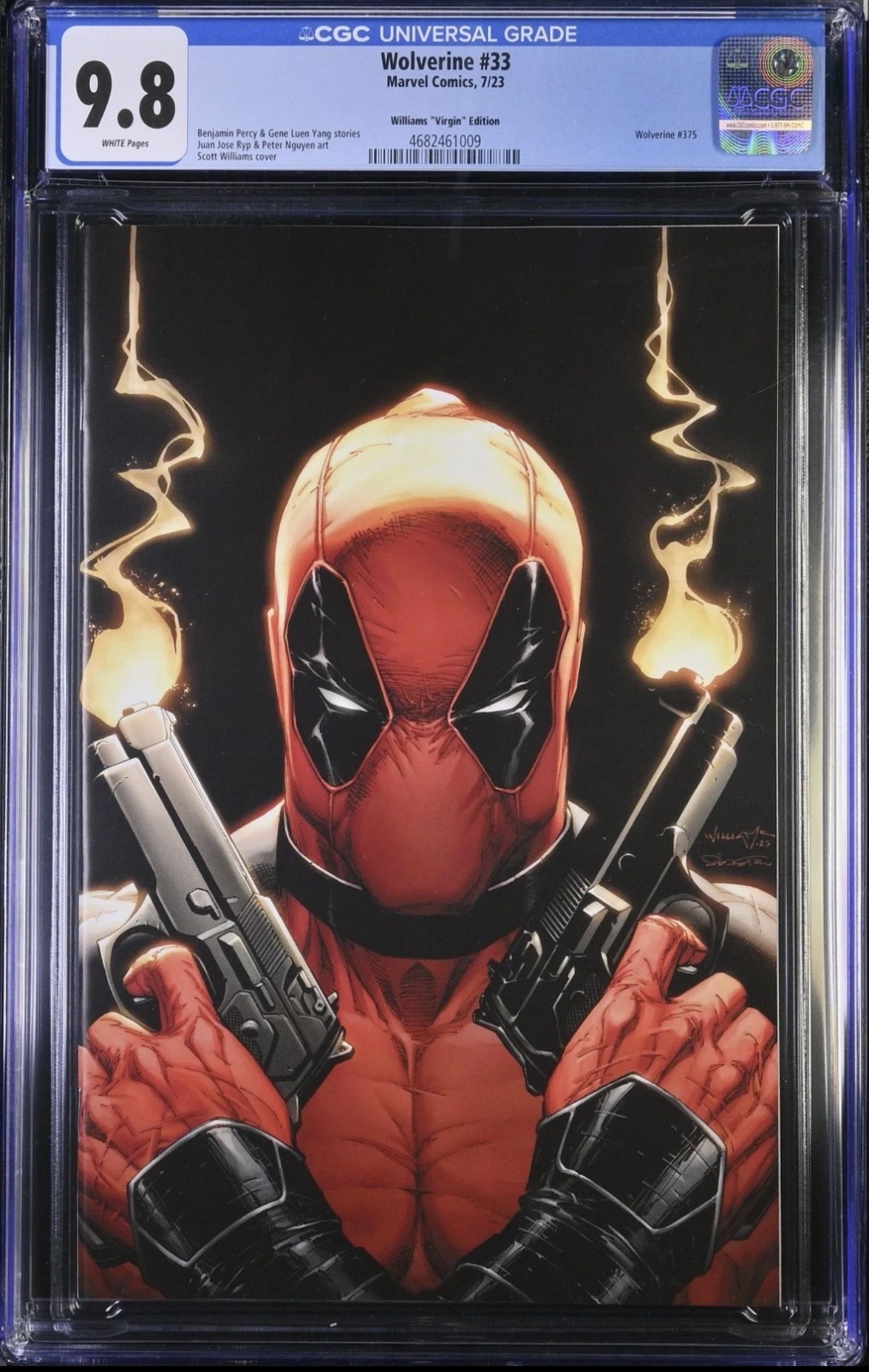 Wolverine #33- CGC 9.8 - Scott Williams Virgin Cover - White Pages
