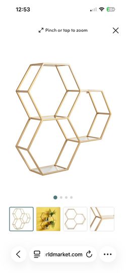 World Market Honeycomb Shelf