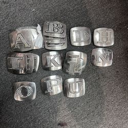 y2k rindstone belt buckles