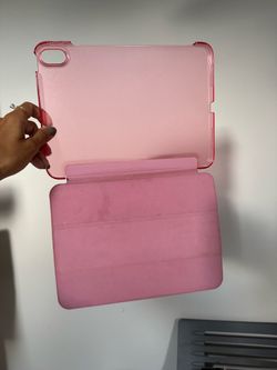 Pink iPad Folio Case with Clear Back