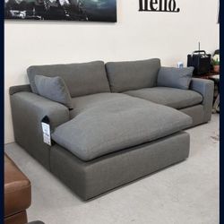 Big Deep Modular Feather Cloud Grey Sectional
