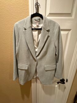 Women’s Gray Tweed-Style Coat