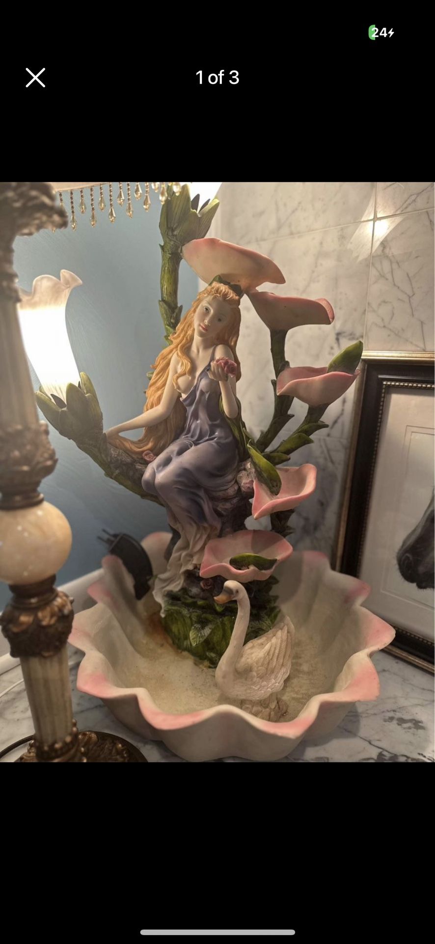 5-Tier Clam Shell & Lilly Fountain light