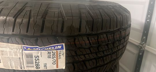265/70R18 Michelin LTX Trail Truck Tires - Premium OBO