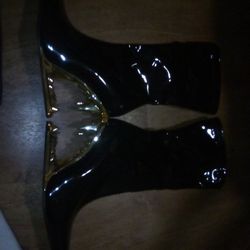 Boots With Golden Teeth Heels