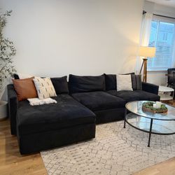 Crate & Barrel Lounge Sectional Couch 