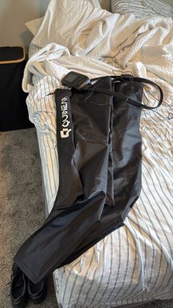 Compression leg massagers