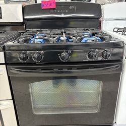 Black GE gas stove