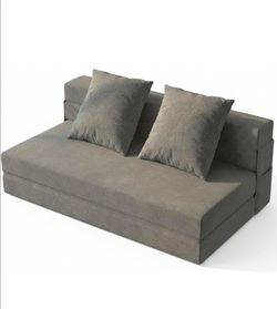 5-in-1 Convertible Folding Sofa Bed - Sleeper Chair with Pillows, Fold Out Chair Bed Futon Couch, Foldable Floor Mattress for Living Room/Dorm/Guest U