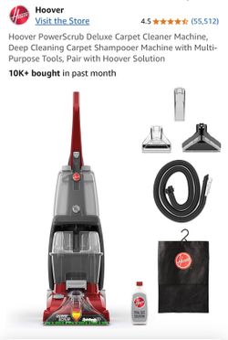 Hoover PowerScrub Deluxe Carpet Cleaner Machine VACUUM ONLY
