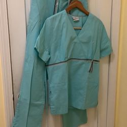Vintage Aqua Scrub Set Size S