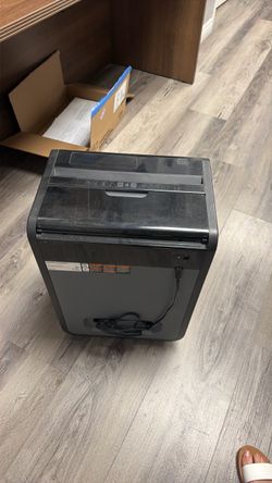 Black Paper Shredder with Power Cord